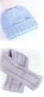Knitting Pattern - Peter Pan P1162 - Merino Baby DK - Pixie Hat, Scarf, Mitts, Booties, Beret, Bobble Hat